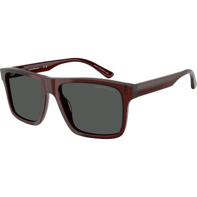 Emporio Armani Man EA4232 617487 Solglasögon Acetat Brun Grå Fyrkantig Normal