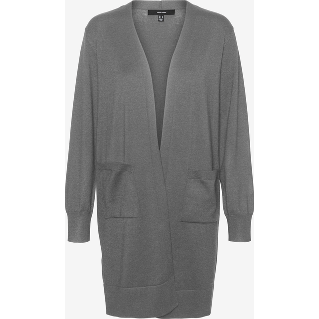 Vero Moda Silje Knit Cardigan - Grey/Medium Grey Melange