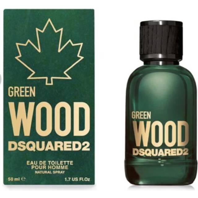Dsquared2 green wood eau de toilette pour homme 50ml men spray. bnib sealed