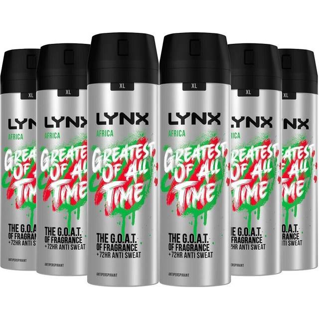 Lynx Africa Anti-Perspirant, 6 x 200ml