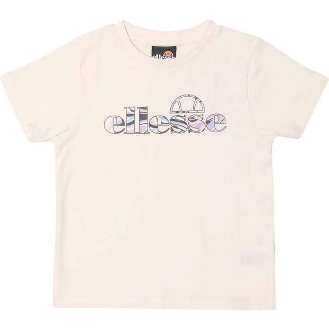 Ellesse Boys Boy's Soccorso Infant T-Shirt in Off White Cotton - Size 5-6Y - Off-White