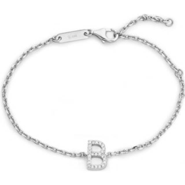 Armband irma letter bracelet b silver