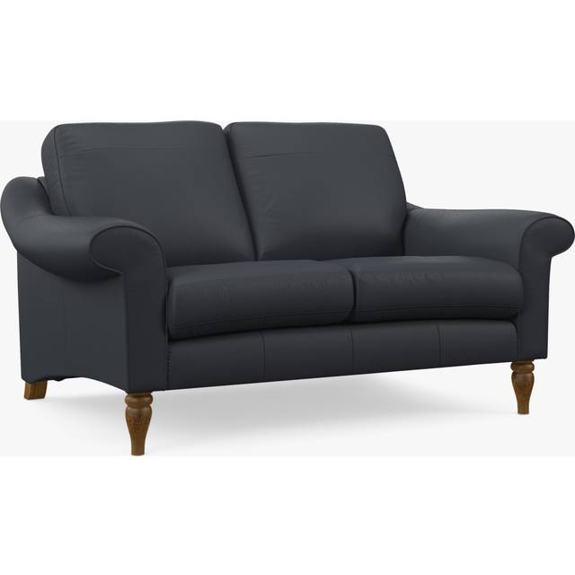 John Lewis Camber Small 2 Seater Leather Sofa, Light Leg