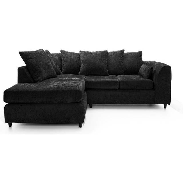 Adaleigh 2 - Piece Upholstered Corner Sectional - Black (80cm H X 212cm W X 165cm D)