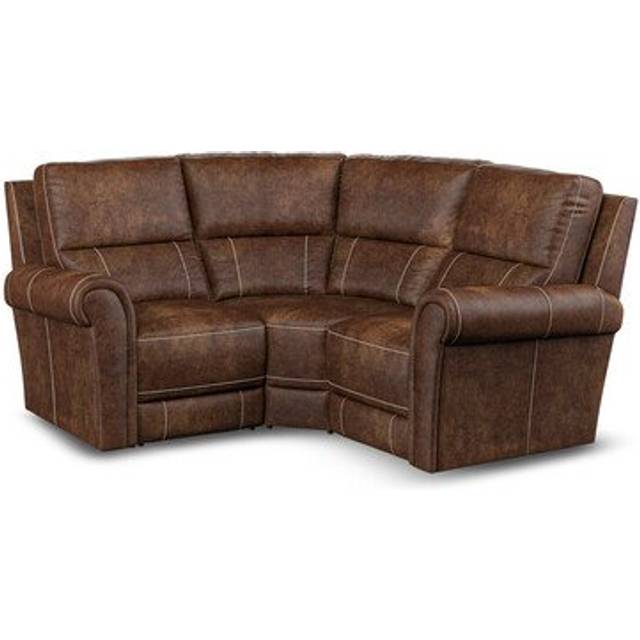 Ranch Dark Brown Fabric Sofas - Modular 3 Seat Corner Sofa - Colorado Range - Oak Furnitureland