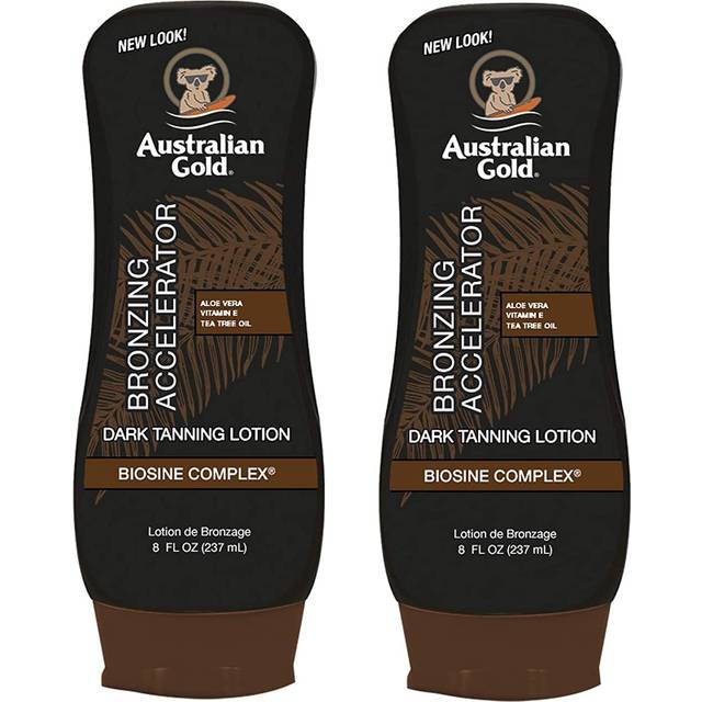 Australian Gold Dark Tanning Bronzing Acceleratr Lotion 8 Ounce (Pack of 2)
