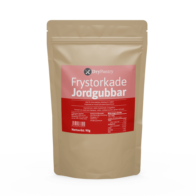 Frystorkade Skivade Jordgubbar