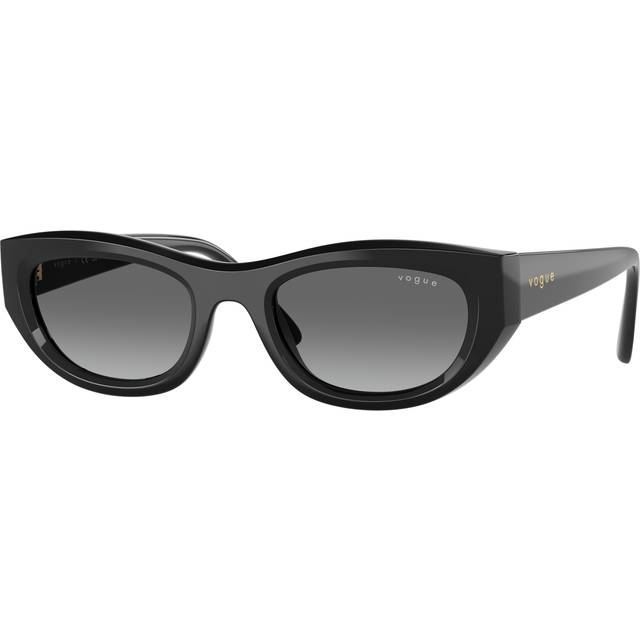VOGUE EYEWEAR Kvinna VO5616S W44/11 Solglasögon Nylon Svart Grå Cat Eye Normal Skuggad