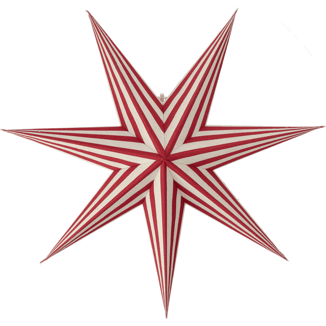 Scandi Living Bare advent star white-red stripes 60 cm