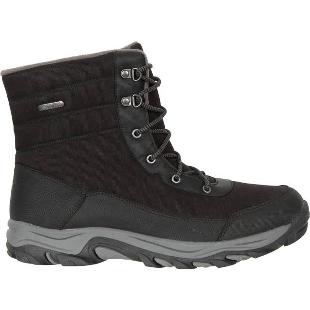 Mountain warehouse ohio men's fleece lined snow boots non slip waterproof shoes