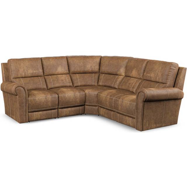 Ranch Brown Fabric Sofas - Modular 5 Seat Corner Sofa - Colorado Range - Oak Furnitureland