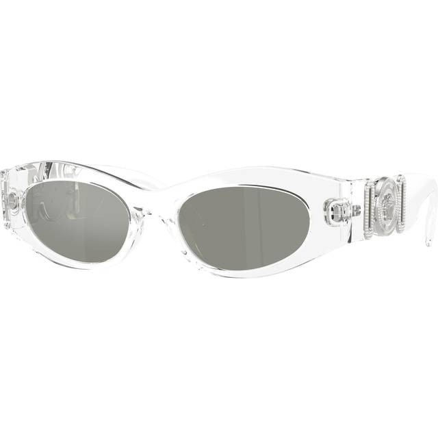 Versace Silver Mirror Oval Ladies Sunglasses VE4480U 148/30 51 - Silver Tone (Dimension: 7.0000x4.0000x3.0000 inches)