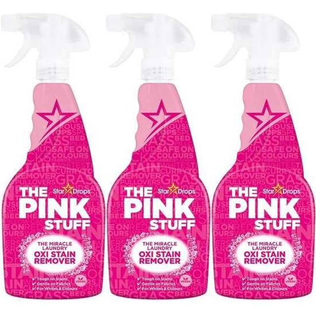 The Pink Stuff Miracle Laundry Oxi Stain Remover Spray - 500ml (Pack of 3)