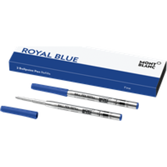 Montblanc Writing Accessories 2 Ballpoint Pen Refills Fine Royal Blue - Blue