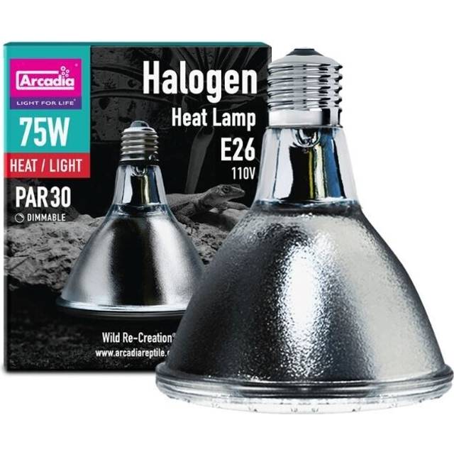 Arcadia reptile halogen heat lamp basking spot bulb 50w 75w 100w