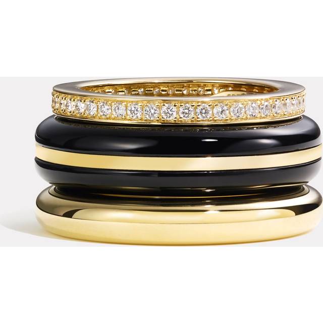 By Pariah Classic Ring Stack | Black Onyx - 54