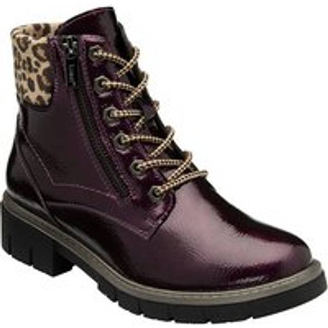 Lotus Charleston Womens Ankle Boots Colour: Purple Patent/Print, Size: 4