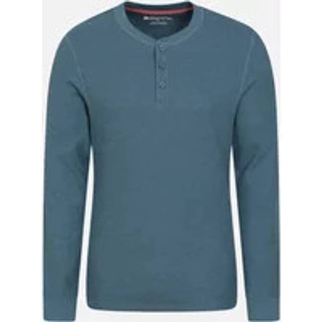 (4XL, Petrol) Mountain Warehouse Mens Selby Waffle Henley T-Shirt