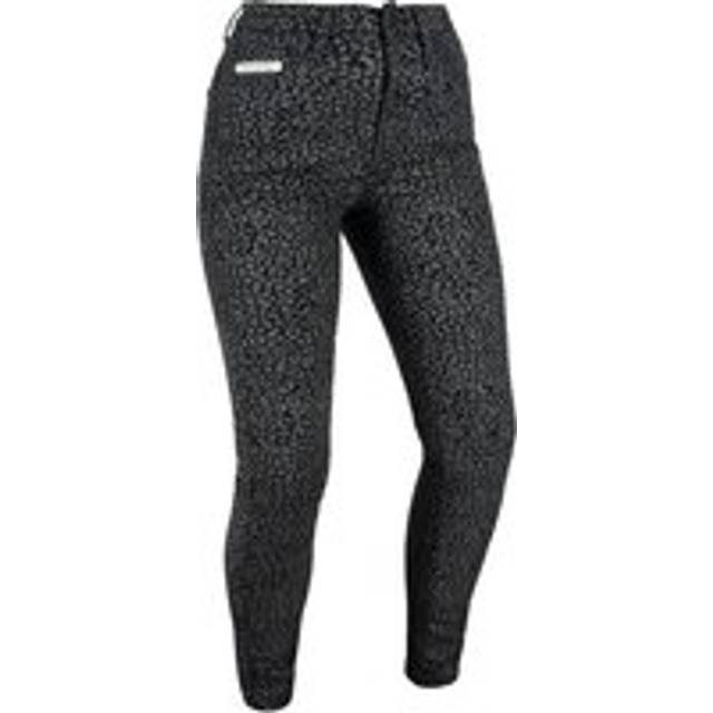 Oxford Original Approved AA Super Stretch Ladies Motorcycle Jeans - Ladies UK 10 - Leopard, Grey