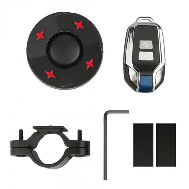 moresk-Bike Alarm Taillight USB Charging IPX65 Waterproof Bicycle Rear Light Brake Sensing Bicycle Lamp Anti Theft Alarm