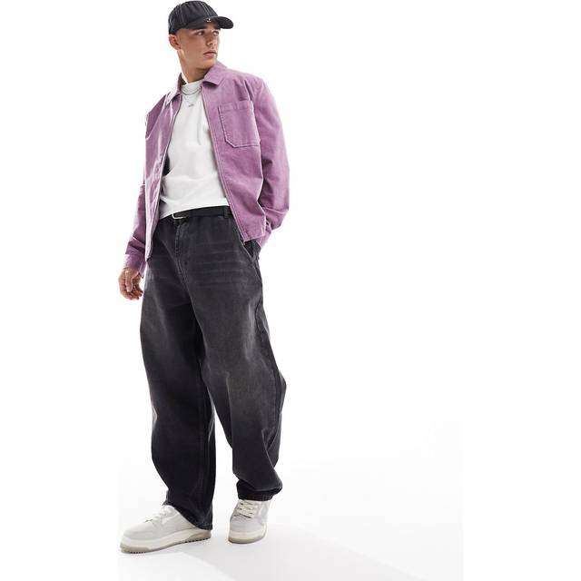 ASOS DESIGN – Syrénlila harrington-jacka