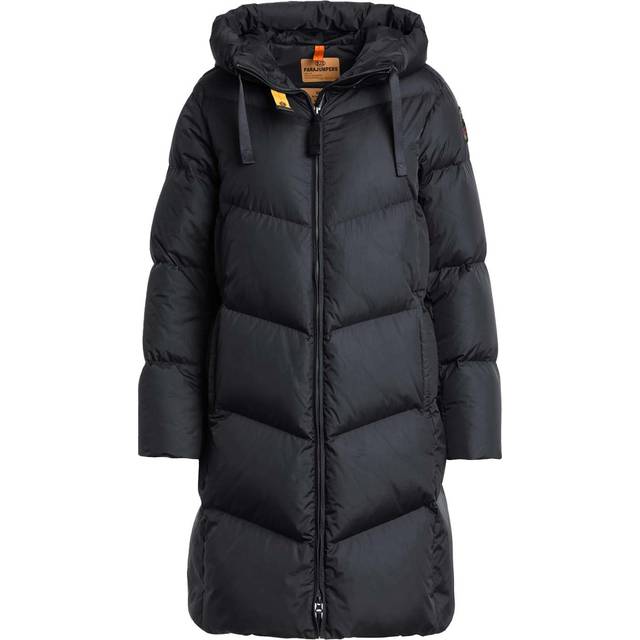 Parajumpers Rindou Womens Hooded Down Padded Coat - Black - Size Medium