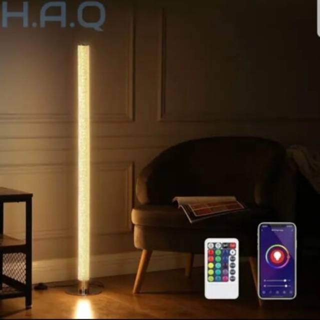 EDISHINE LED Floor Lamp, Dimmable Standing Lamp Work with Alexa Google Assistant, WiFi Smart RGB Color Changing Floor Lamps for Living Room, Bedroom,