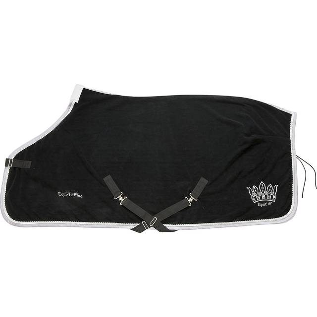 EQUITHÈME Polyfun Polar Fleece Sommartäcke Svart/Vit (5'9 - 125 cm)