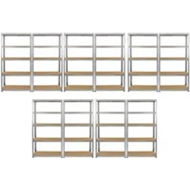 Monster Racking - 10 x Galwix Galvanised Steel Shelves, 90cm Wide