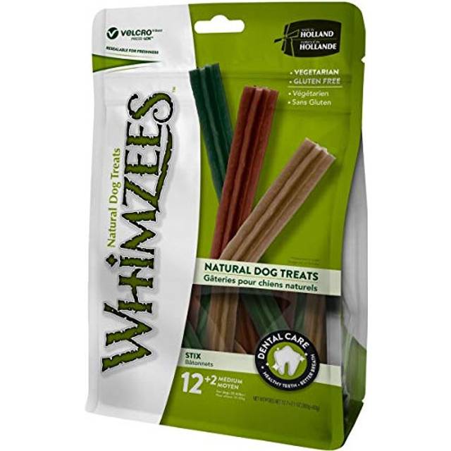 WHIMZEES Natural Dental Dog Chews Long lasting, Stix Medium, 14 Pieces