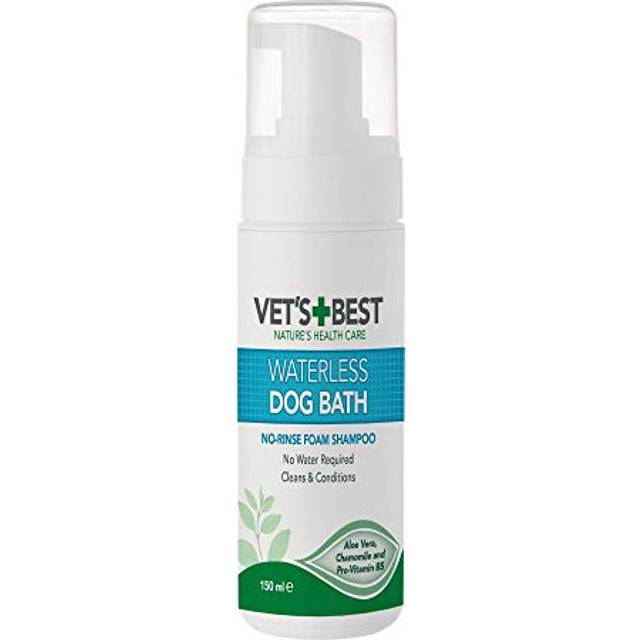 Vet's Best Waterless Dog Bath |No Rinse Dry Shampoo for Dogs| Natural Formula Refreshes Coat and Controls Odour Between Baths, 147 ml