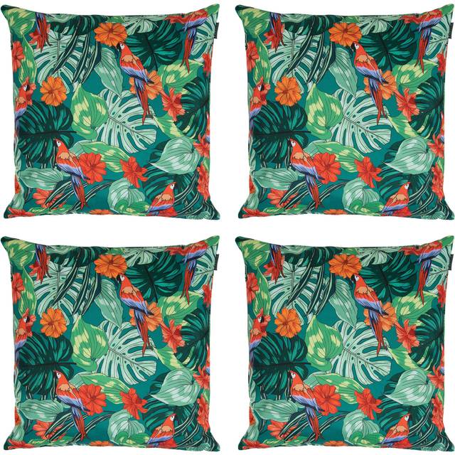 Parrot Print Outdoor Cushion (Set of 4) - Green