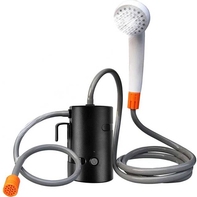 Portable Outdoor Shower, IPX7 Waterproof &USB Rechargeable Pump for Hiking Travel Sport