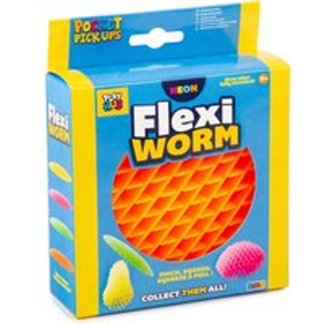 Flexi Worm Solid Colours Fidget Toy (Styles Vary)