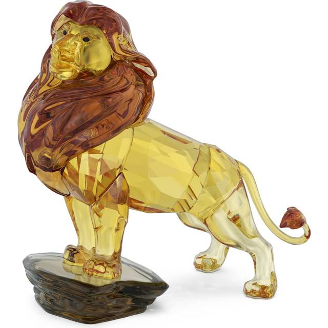 Swarovski Crystal Disney The Lion King Mufasa - Gold,Brown - 10.4 x 6.4 x 9.3 cm