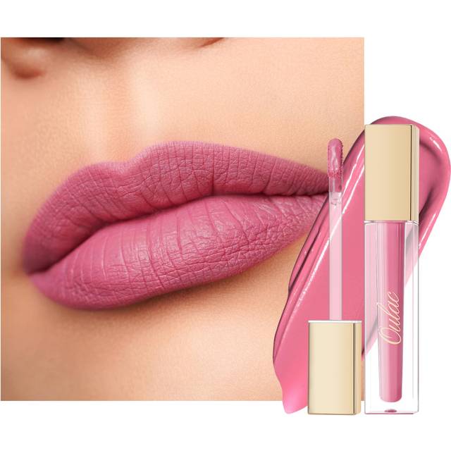 Oulac Matte Liquid Pink Lipstick for Women  Baby Pink Long Lasting High Impact Lip Color  Waterproof  Creamy Formula Lip stick with Vitamin