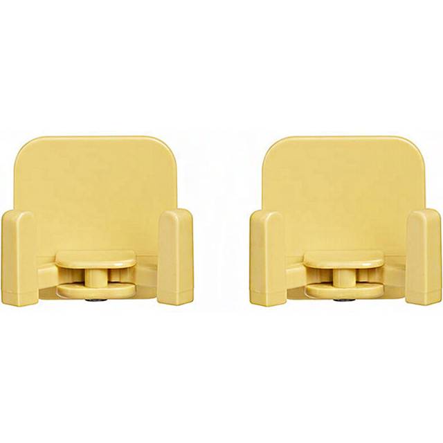 (a-Yellow) 2PCS Self Adhesive Wall Hook Single Hook Can Be Opened To Double Hook Bathroom Kitchen Towel Hanger Hooks Home Storage Accessory