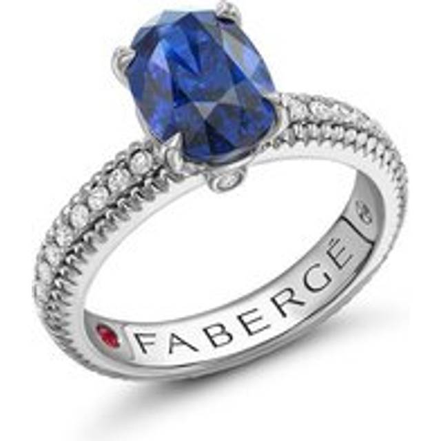 Faberge Colours of Love 18ct White Gold Sapphire Diamond Ring - 68