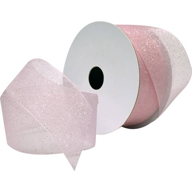 Morex Ribbon Sugar Sheer Organdy Ribbon  1-1/2-Inch by 25-Yard  Light Pink