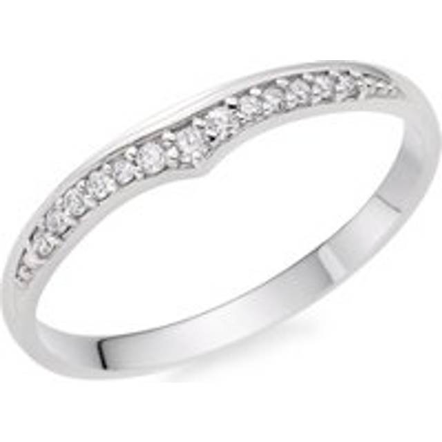 9ct White Gold Diamond Wedding Ring