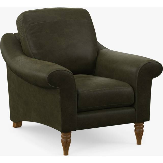 John Lewis Camber Leather Armchair, Light Leg