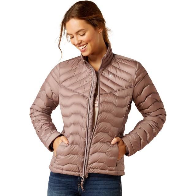 Women's Ideal Down Insulated Jacket Long Sleeve in Purple Dove, Size Small, by Ariat
