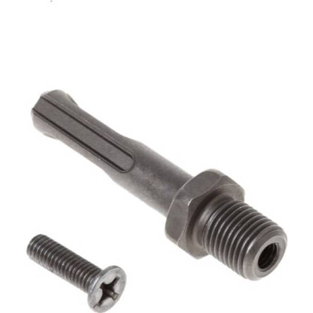 12mm Thread Dia SDS Plus Round Shank Drill Chuck Adapter Connector Gray