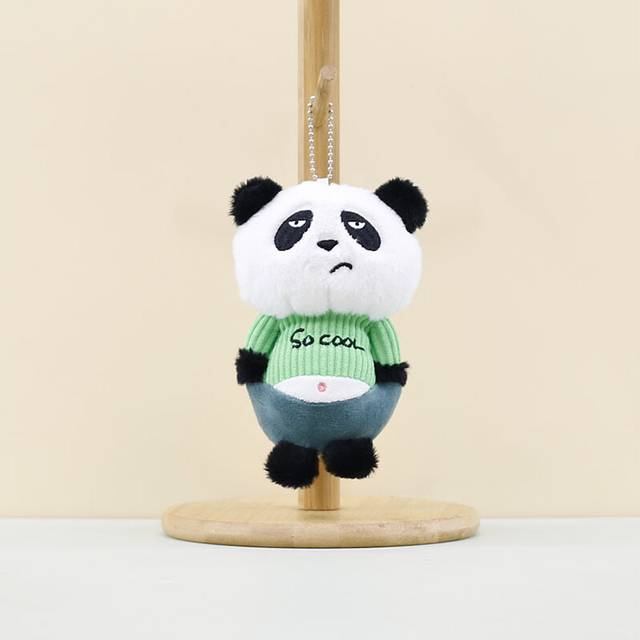 (Panda) Animal Lovable Plush Charms Cute Panda Bunny Kitten Bear Piglet Perfect For Gifts