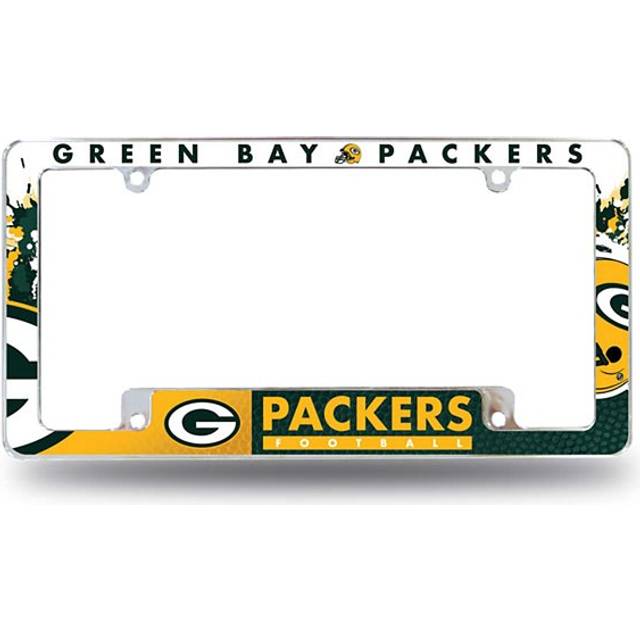 212 Main AFC3301B Green Bay Packers all Over Chrome License Plate Frame