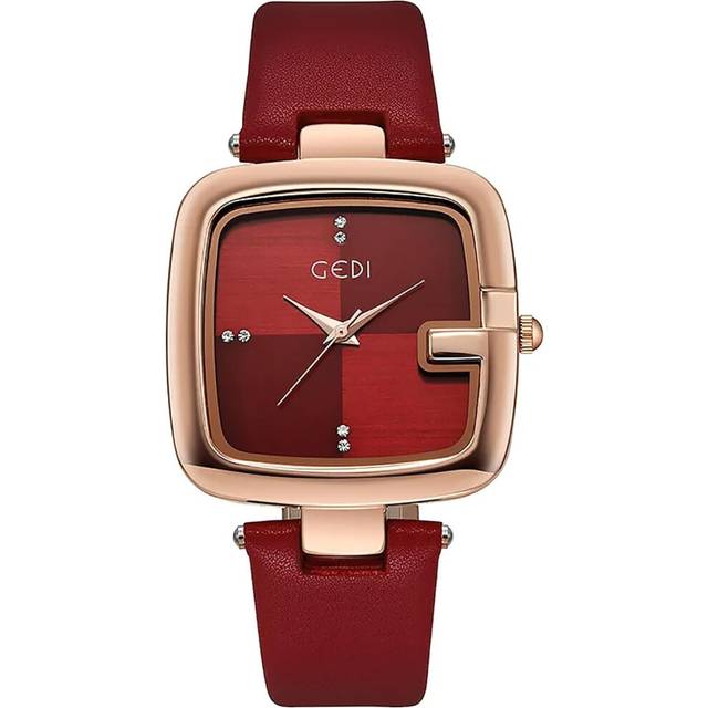 VEANXIN Large Square Dial Women&#39;s Watch Minimalist Diamond Quartz Ladies Wristwatch High-end Leather Strap Casual Simple Waterproof Watches for Women