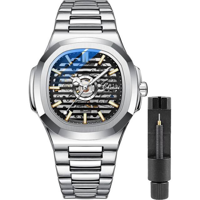VEANXIN New Automatic Mechanical Watch for Men Luxury Brand Men's Business Watch Luminous Wristwatch Waterproof Stainless Steel