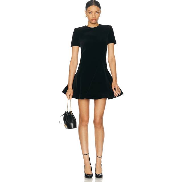VALENTINO Velvet Mini Dress - Black