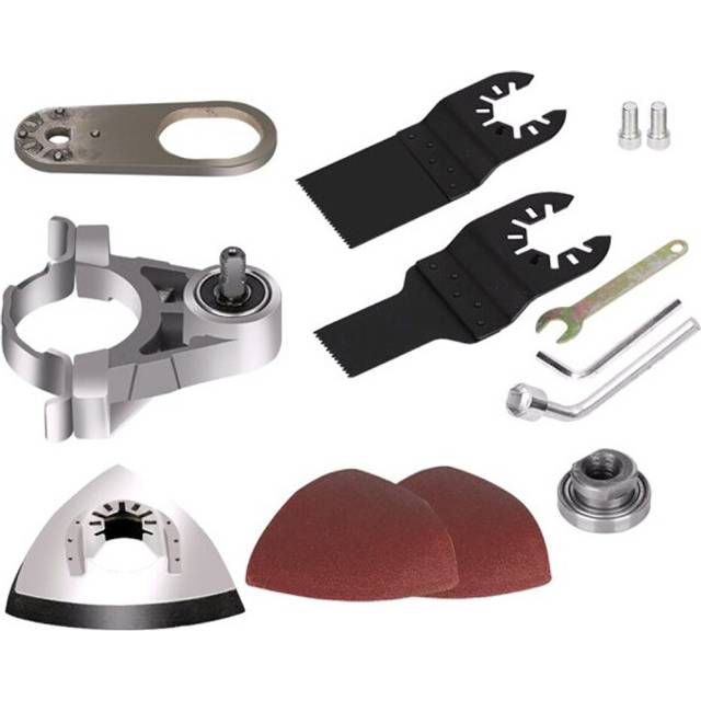 13pcs Oscillating Refitting Head Woodworking Saw Blade Angle Grinder Adapter Set