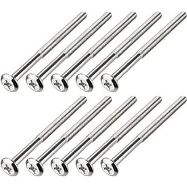 M6x90mm Phillips Head Screws Furniture Bolts 60mm Thread Length 10pcs